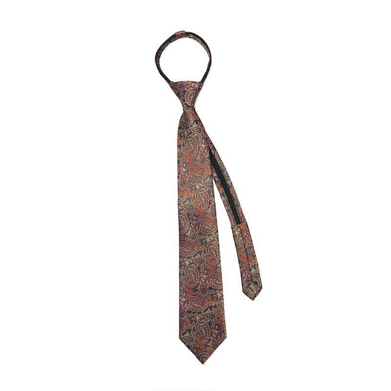 Childrens Tie With Zipper Closure For Formal Events And School Uniforms