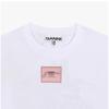 Ganni Damen T-Shirt Logo-Patch T4157 151