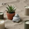 Miniature Hippo Statue 3D Printed Chubby Figurine, Lazy Hippopotamus Statue, Cute Small Animal Desk Decorations Ornament for Home Office Decor Funny