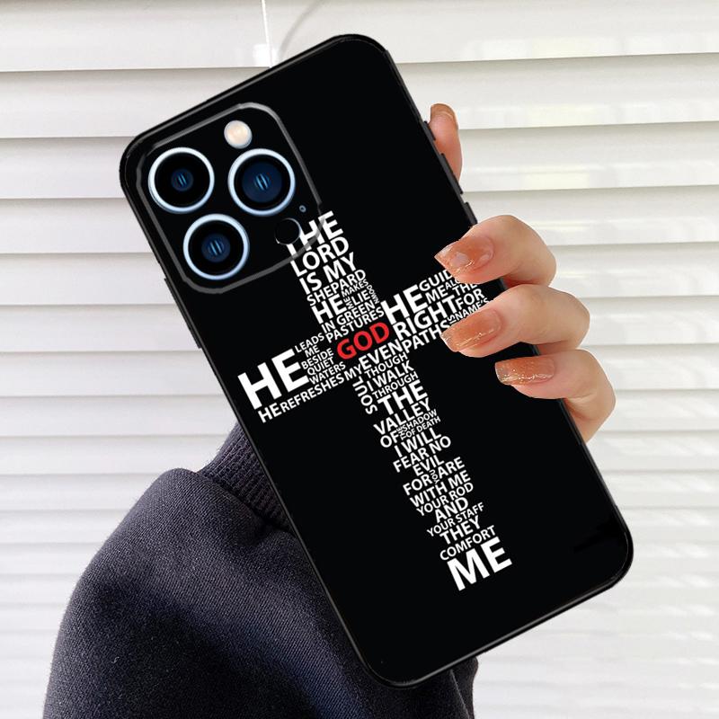 Jesus Cross Phone Case For iPhone 17 16 15 13 11 12 14 Pro Max Mini 15 16 Plus 16e 17 Air Cover Fundas