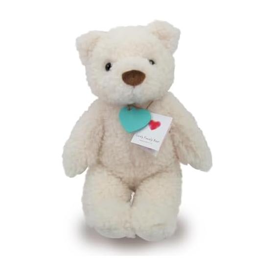Shinada Global Plush Lovely Whirly Bear White (M) Stuffed Bear LOFU-0350W