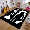 Number 10 Silhouette Celebration Patterned carpet, non slip mat suitable for living room and bedroom sofas