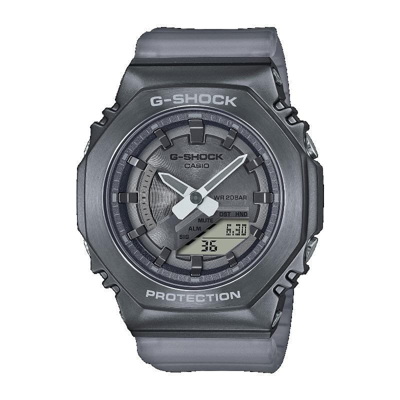 

Casio Men s Stainless Steel 200M Water Resistant Analog Shock Resistant Quartz Watch GM-S2100MF-1A серый