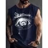Men's Tank Top Pattern Tribe Round Neck Loose Clothing Daily Sports Sleeveless Printed Fashion Design Menswear