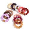 Retro Acrylic Irregular Square Beads Bracelet for Women Handmade Colorful Imitation Stone Elastic Bracelets New Jewelry Gift
