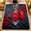 Flannel BlanketCristiano Ronaldo Warm Soft Throw Blanket for Indoor Sofa Bed Living Room Use