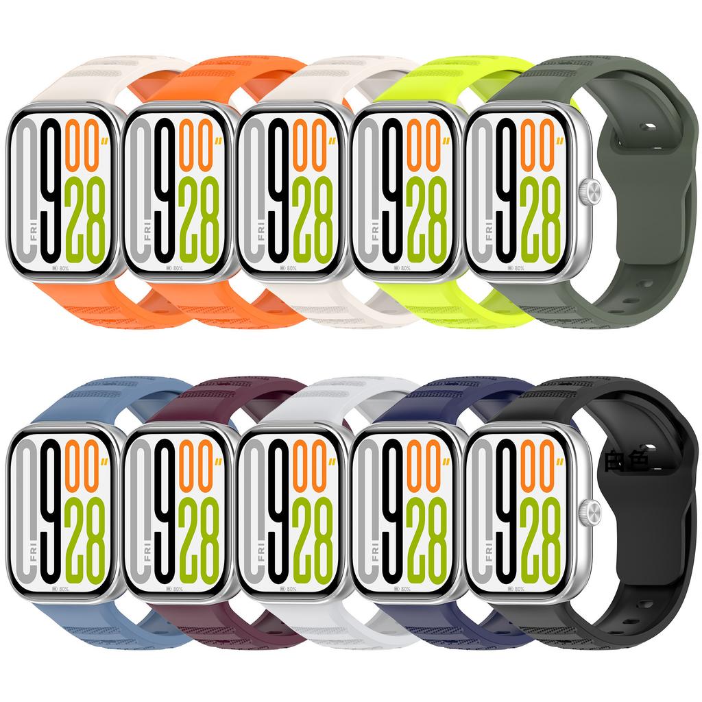Sport Silicone Band For Redmi Watch 5 4 Strap Accessories Replacement Breathable Watchband Bracelet For Xiaomi MiBand 8 Pro 9Pro