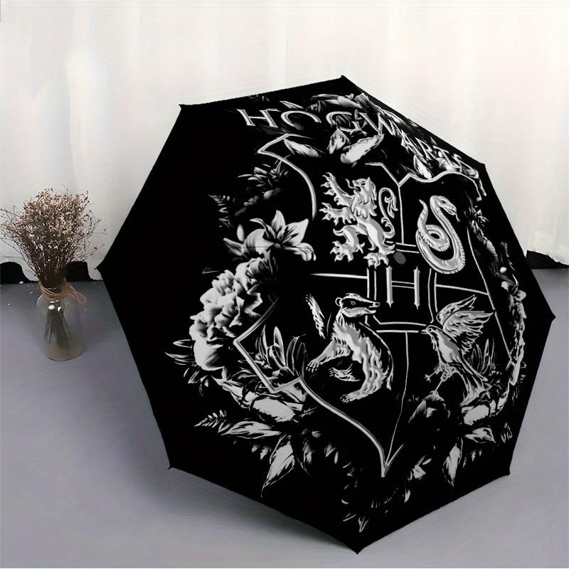 1pc Hogwarts Crest Automatic Open/close, Portable Folding Umbrella for Women & Men,Compact Parasol,, Durable Frame yy250809200