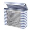 Foldable Toilet Paper Holder With Lid Large Capacity Space-Saving Bathroom Organizer Clear Window Toilet Paper Storage Box
