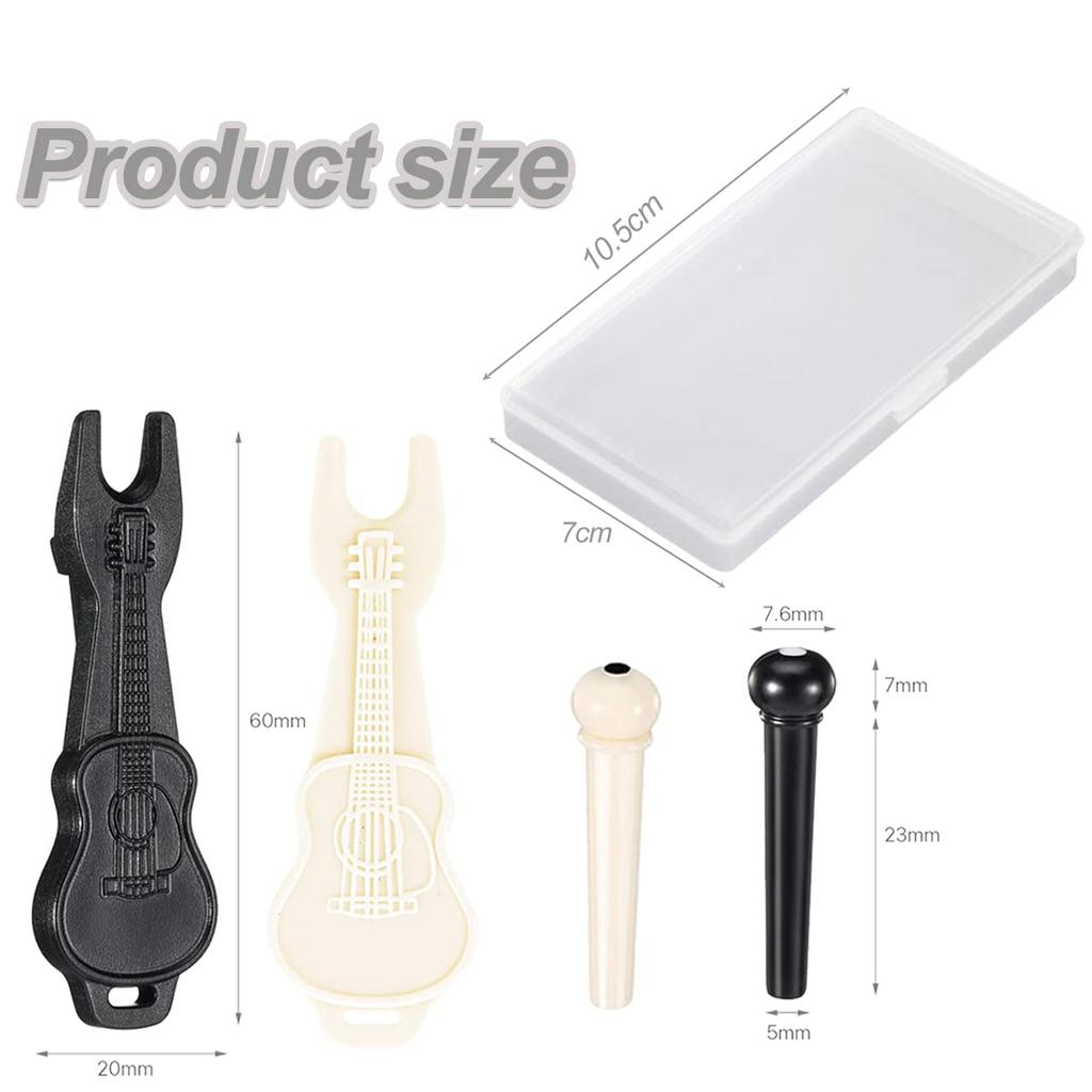 Zestaw mostków do gitary akustycznej 24 sztuki. Mostek do gitary z kości. Wyciągacz kołków do gitary do wymiany części gitary akustycznej. Kołki końcowe kołków do mostka, kołki,