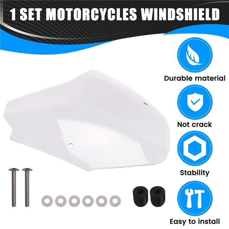 A28G-Motorcycles Windshield Windshield For Suzuki SV650X Wind Deflector For Suzuki SV650X Black