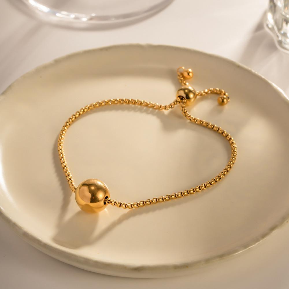 Yori Distinctive Stainless Steel Balls Pendant New Style Necklace Bracelet 18K Gold Plated Waterproof Fashion Statement Jewelry