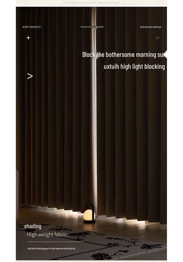 2025 Blackout Chenille Curtains: Thick, Solid Colors, Multiple Options