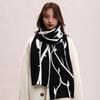 Winter knitted wool scarf lengthened thorns rose atmosphere winter scarf rabbit velvet core-spun yarn couple scarf