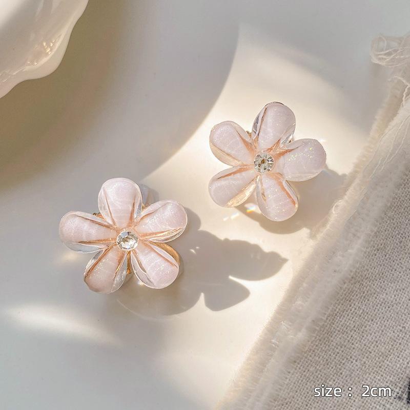 Mini Fiore Estivo Metallico Piccolo Clip a Pinza Nuovo Petalo Fermaglio per Capelli da Donna Clip per Frangia Clip Laterale per Capelli Accessori per Capelli Donna
