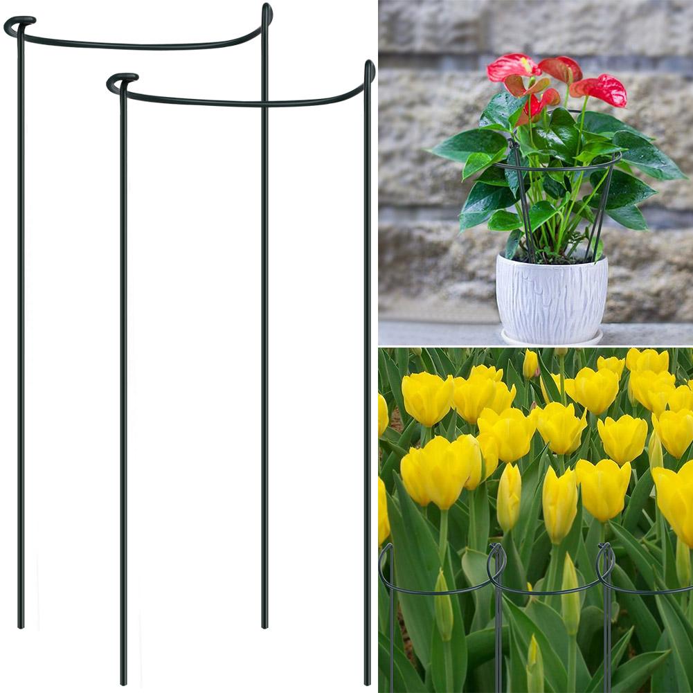 Plant Support Plant Stake Half Round Plant Support Ring Garden Flower Support Plant Support Stakes