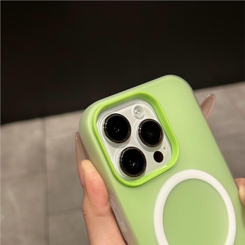 Luxury Wireless Charging ForMagsafe Phone Case ForiPhone 17 Air 11 12 13 14 15 16 Pro Max Magnetic Candy Bumper Matte Cover