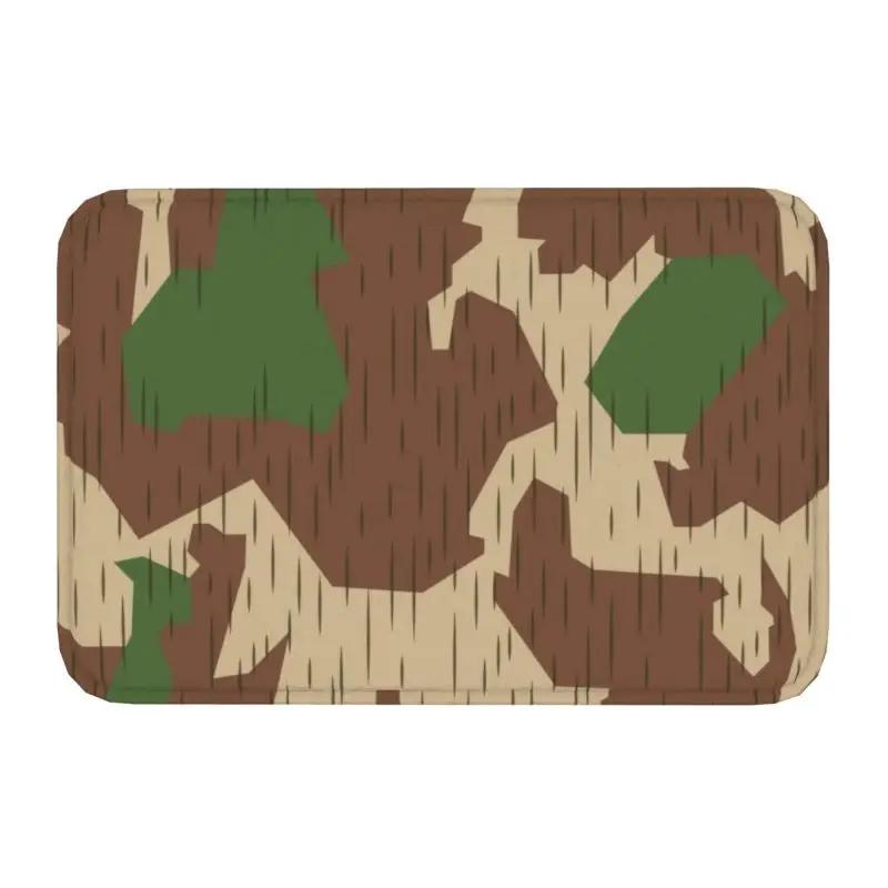 Tappetino d'ingresso per porta anteriore, tappeto per pavimenti, tappeto da esterno per bagno, cucina, tappeto per garage, motivo mimetico militare, esercito