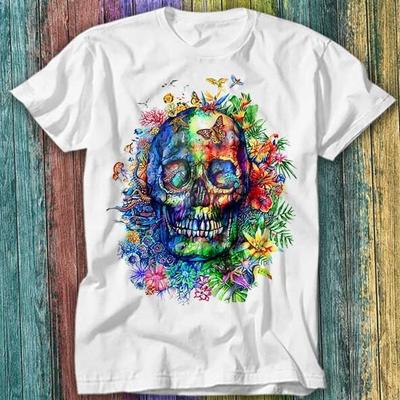 Camiseta Caveira de Açúcar Flor Top Tee 512