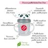 Tasse d'apprentissage - tasse anti fuite + paille lestée panda - v3 - tumtum