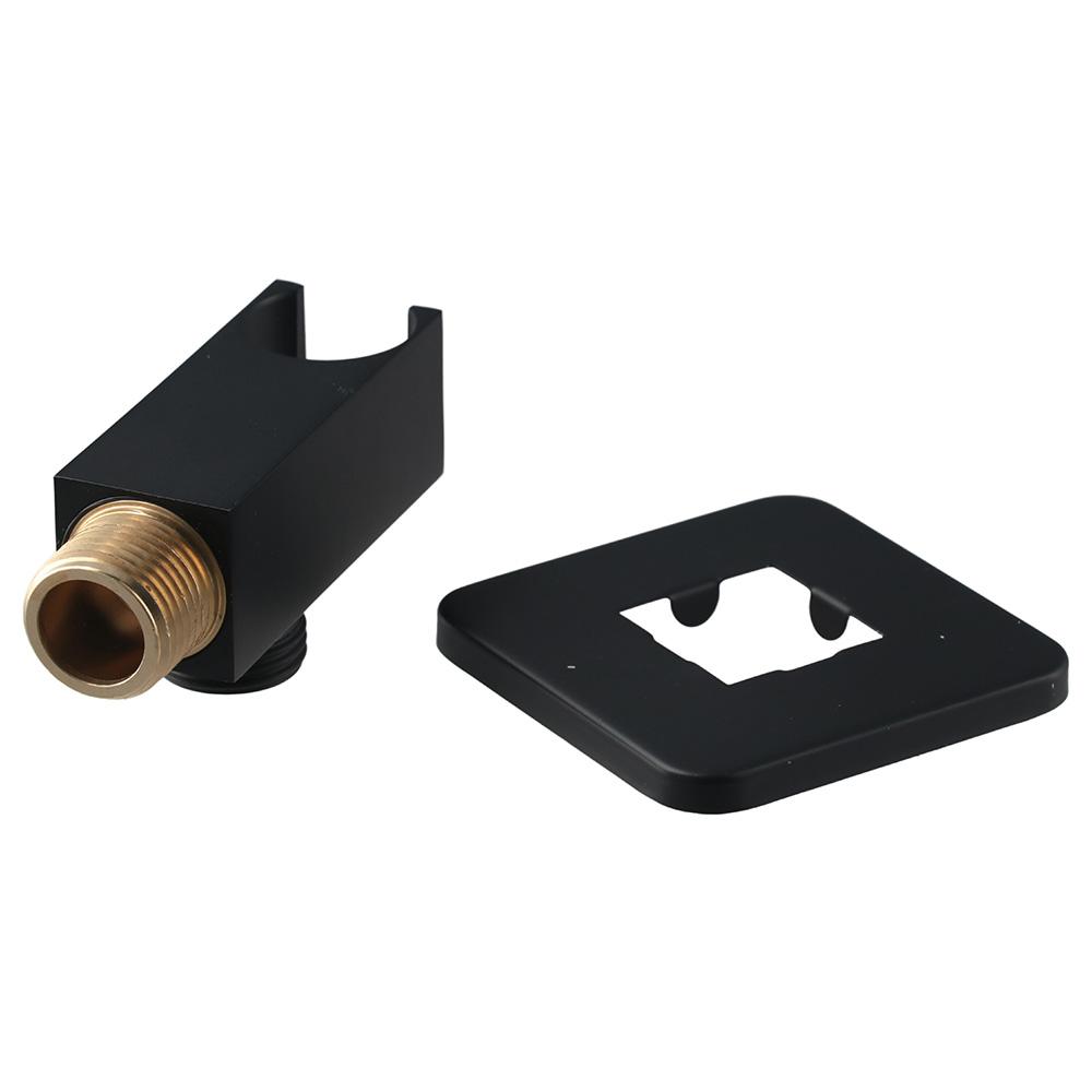 Square Wall Supply Elbow Solid Brass Flange Shower Hose Connector Shower Bracket  Fashion
