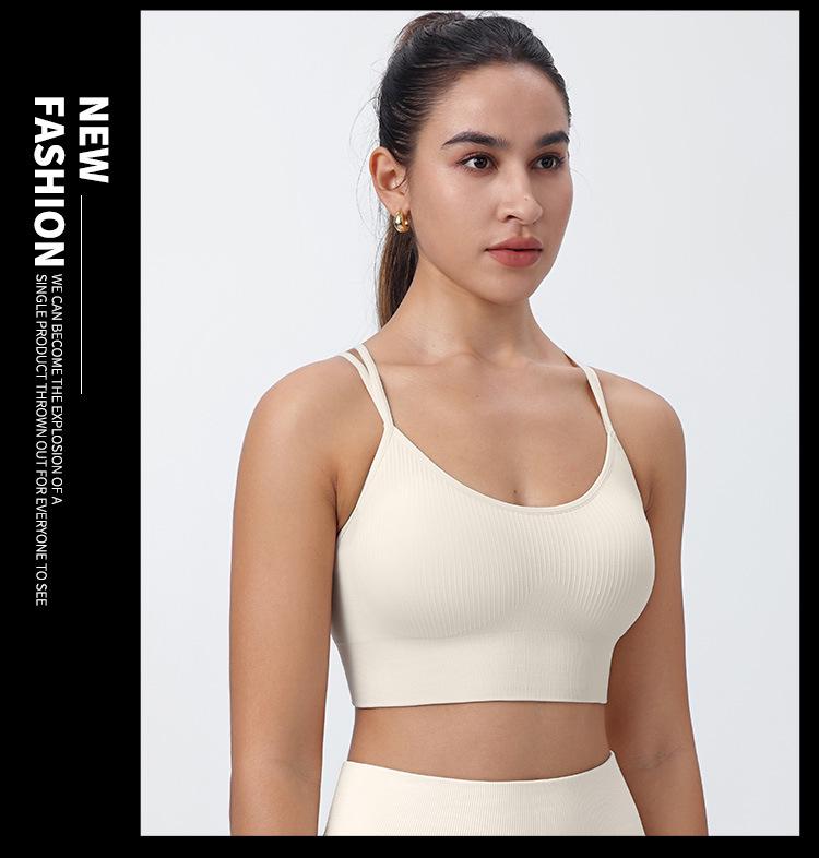 Plus Size Criss-Cross Back Sports Bra for Women - Shockproof, Casual, Fitness, Running, Yoga