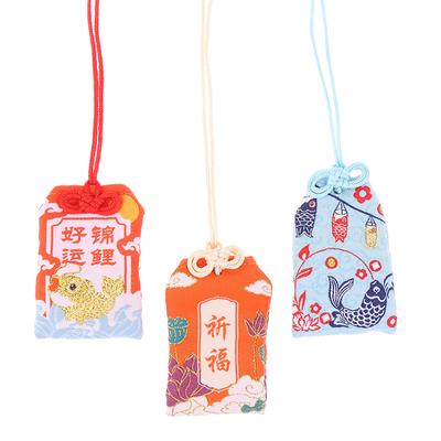 Kid Gift Pendant  Classic Japanese Prayer Imperial Amulet Omamori Fortune Success Workgod Of Wealth Small Blessing Bag