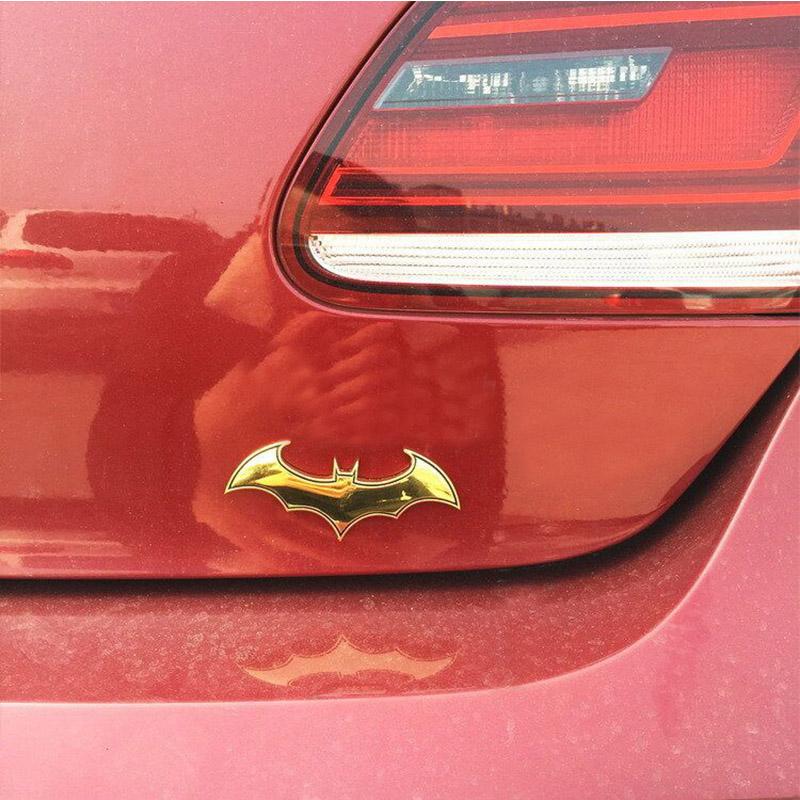 Metal 3D Bat Stickers Auto Car Logo Cartoon Bat Sticker Metal Badge Emblem Tail Decal Motorcycle Car Acssories