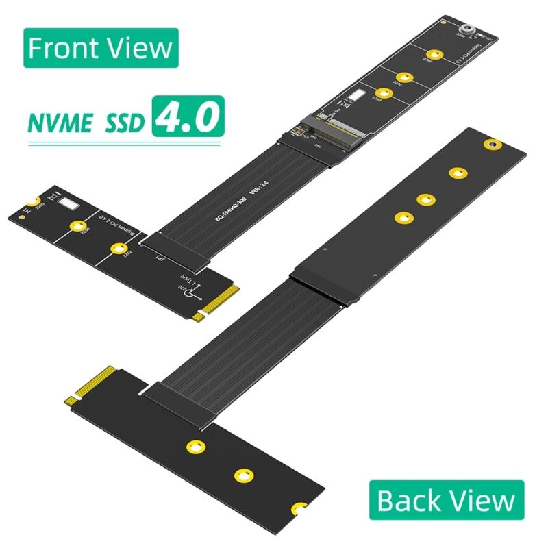 Fast speed M.2 Ssds Extension Cord 20CM For NVMe SATAs SSDs Adjustable Host Output Orientation