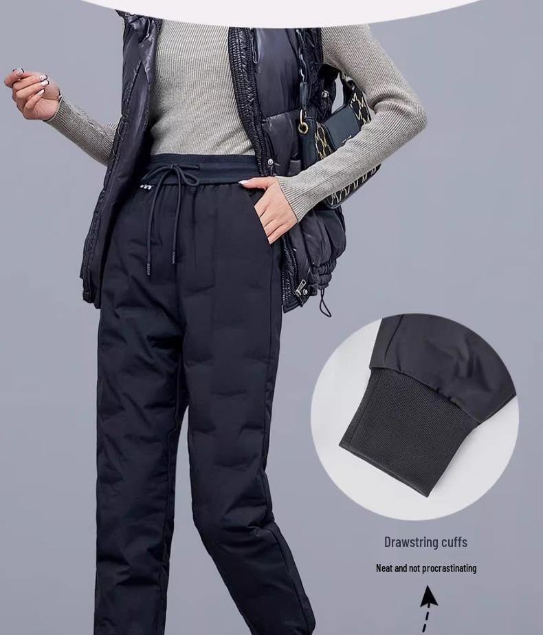 2025 Women's Extreme Cold Goose Down Pants - Winter Cotton Outerwear for -40°C Snow