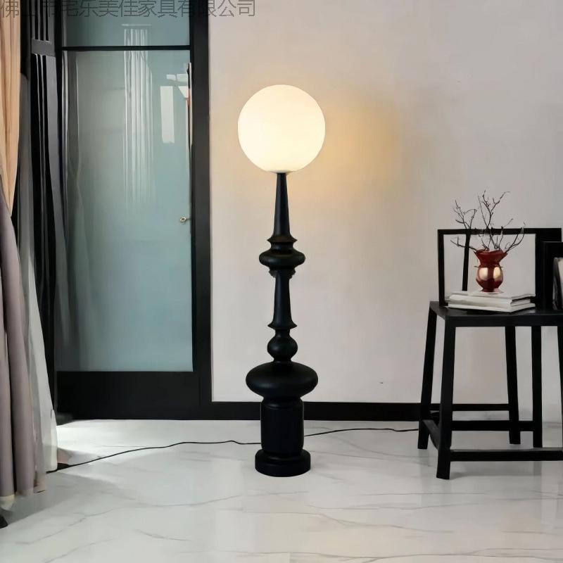 Mid-Century Italian Standing Floor Lamp - Retro Design with Roman Column for Living Room, Bedroom, or Sofa Side.