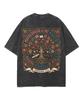 Floral Tree Of Life Motherhood Christian Bible Verse Graphic Vintage Washed T Shirt Unisex Oversized Short Sleeve Tee Casual Top