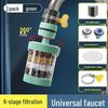 Removable Washable Six-Layer Filter Rotating Kitchen Shower Head