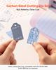VEVOR Cutting Dies, 10 Pieces Metal Die Cuts, Compatible with VEVOR Die Cutting and Embossing Machine, Letters, Numbers, Tree Patterns