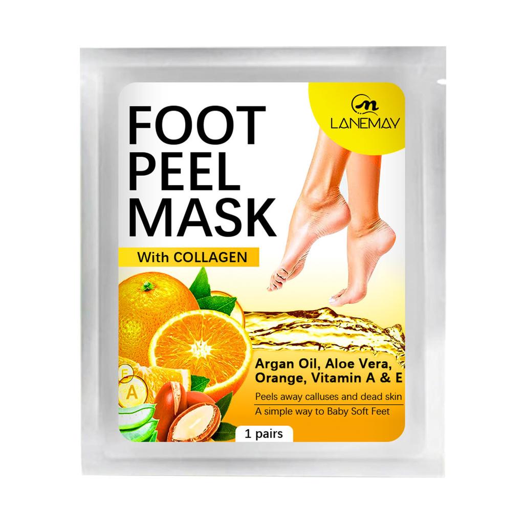 Vitamin C Orange Nourishing Foot Mask, Hydrating, Moisturizing, Removing Dead Skin, Exfoliating, Beautifying Foot Mask, Foot Mask