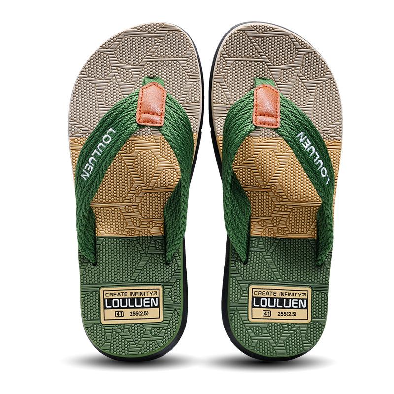 

Дышащие Повседневные Пляжные Шлепанцы Уличные Вьетнамки 43 армия зеленый