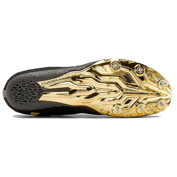 Under Armour HOVR Smokerider Men Track Spikes Black Metallic Victory Gold 3021831-004