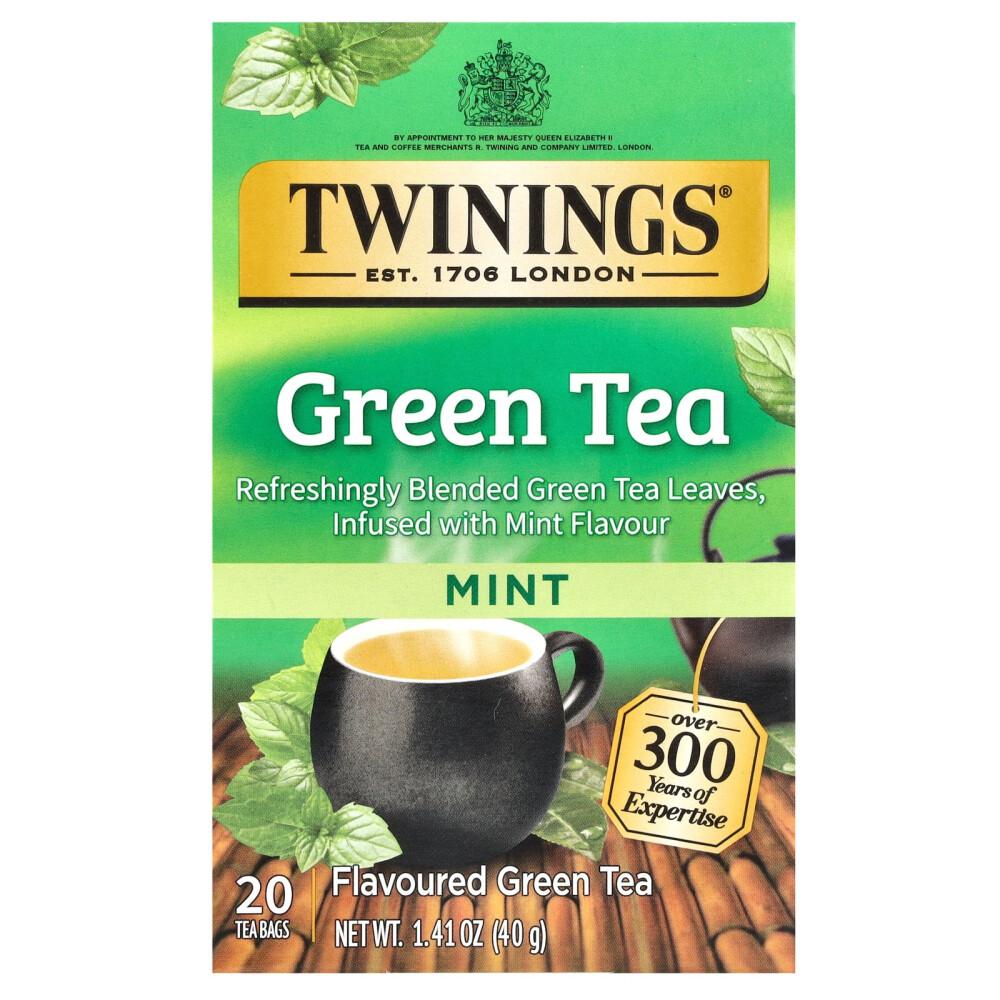 Twinings Green Tea Mint Teabags, 20 Count, 40g (1.41oz)