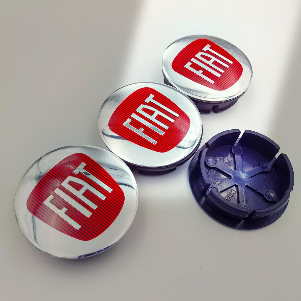 4ks 50mm 5cm logo fiat znak na auto Krytka středu kola Ráfek auta Tuningový kryt znaku Stylizační doplňky Pro 500