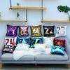 Sequined Pillowcase Contrasting Color Digital Series Cushion Cover Car Sofa Bedside Cushion Cover