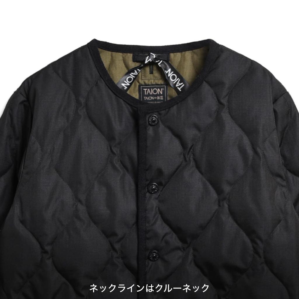 Taion Unisex Military Crew Neck Down Jacket 104B2ML-1
