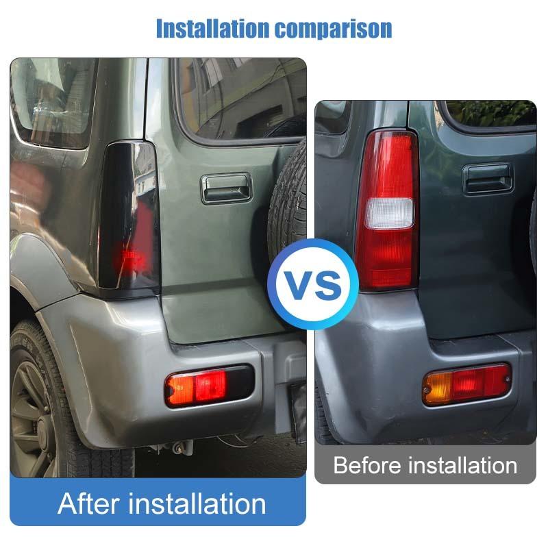 Car Rear Fog Lampshade Cover Lamp Protective Decoration Taillight Cover For Suzuki Jimny 2007-2017 Smocked Black Car Exterior Accessories