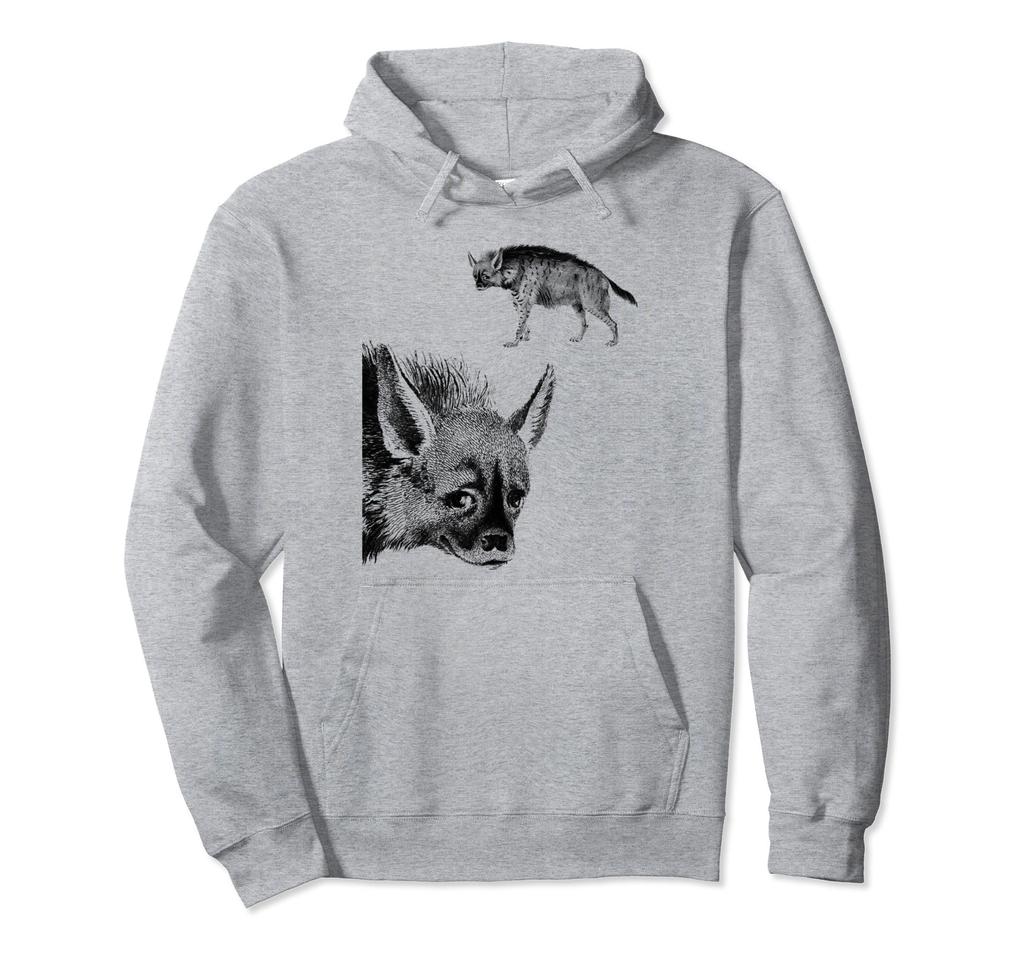 Vintage Jackal Wildlife Illustration Hoodie