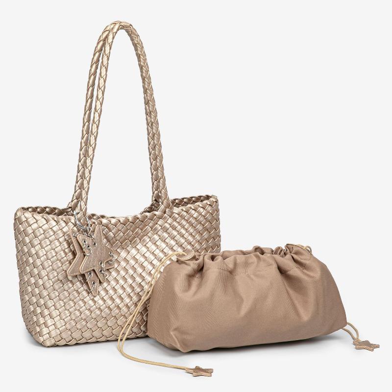 Woven Bag Tote Bag Women's High-end Shoulder Bag Fashion Versatile Commuter Bag