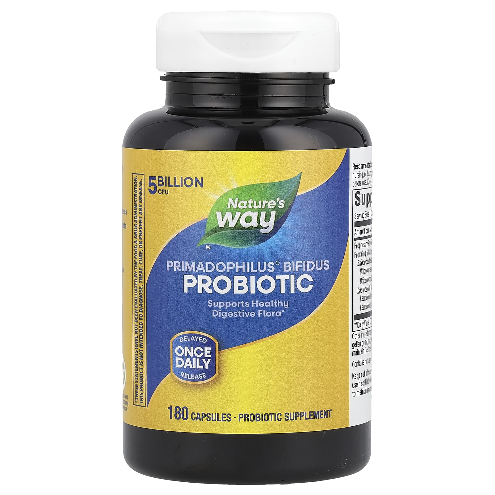 

Nature s Way, Пробіотик Primadophilus® Bifidus, 5 мільярдів КУО, 180 капсул