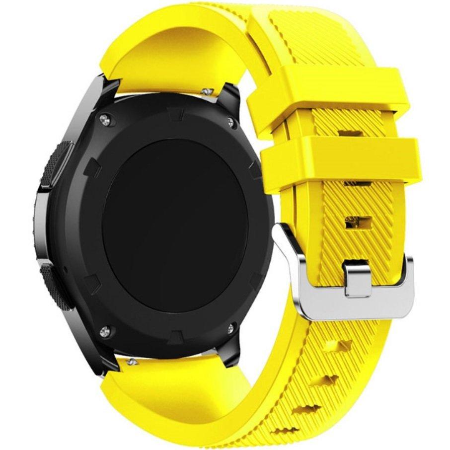 Universal Silicone Strap 22mm, Yellow