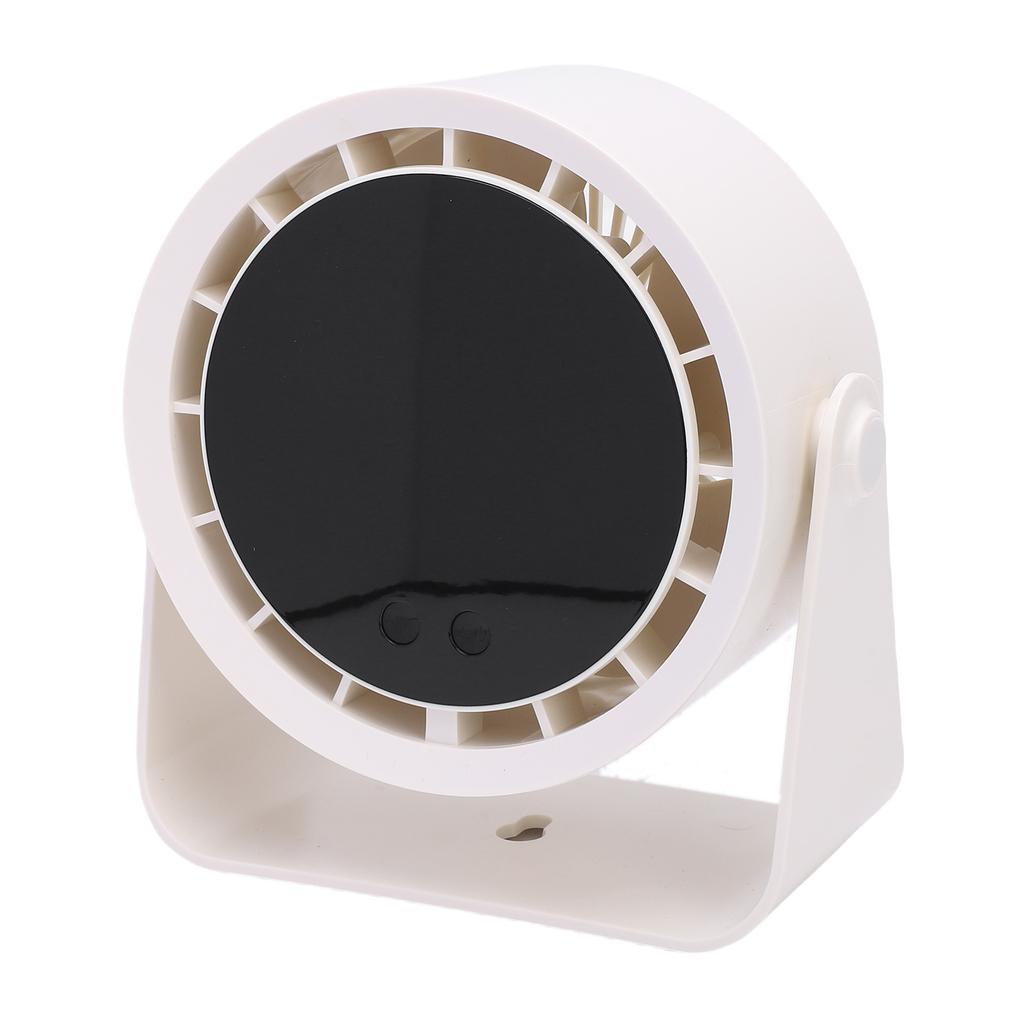 Small Desk Fan Flip Quiet Table Fan with 100 Speeds LED Digital Display Rechargeable Battery