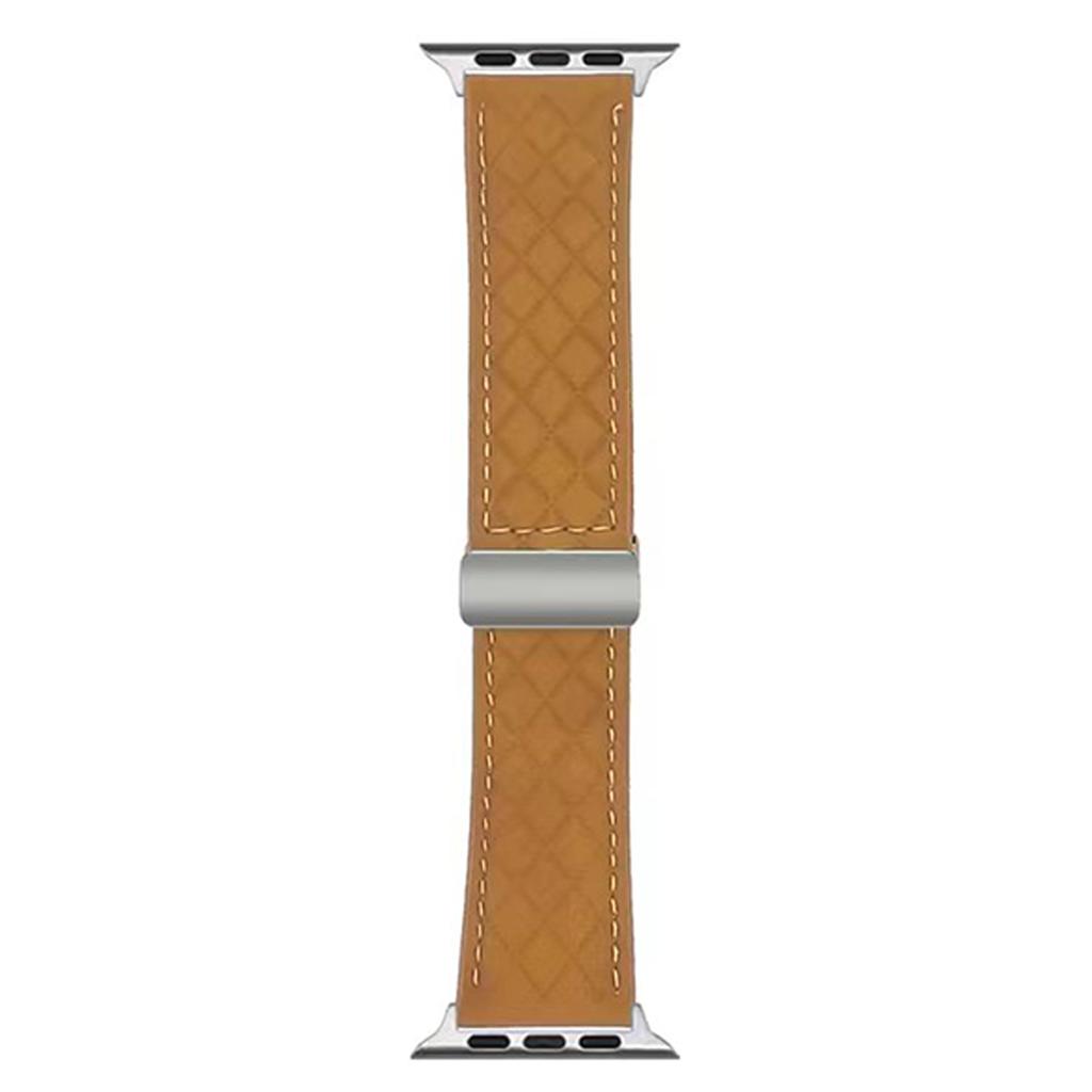Watch Band For Apple Watch Series 10 Ultra 9 8 7 SE 6 5 4 3 2 1 46mm 49mm 45mm 44mm 42mm Magnetic Starlight Buckle Leather Strap