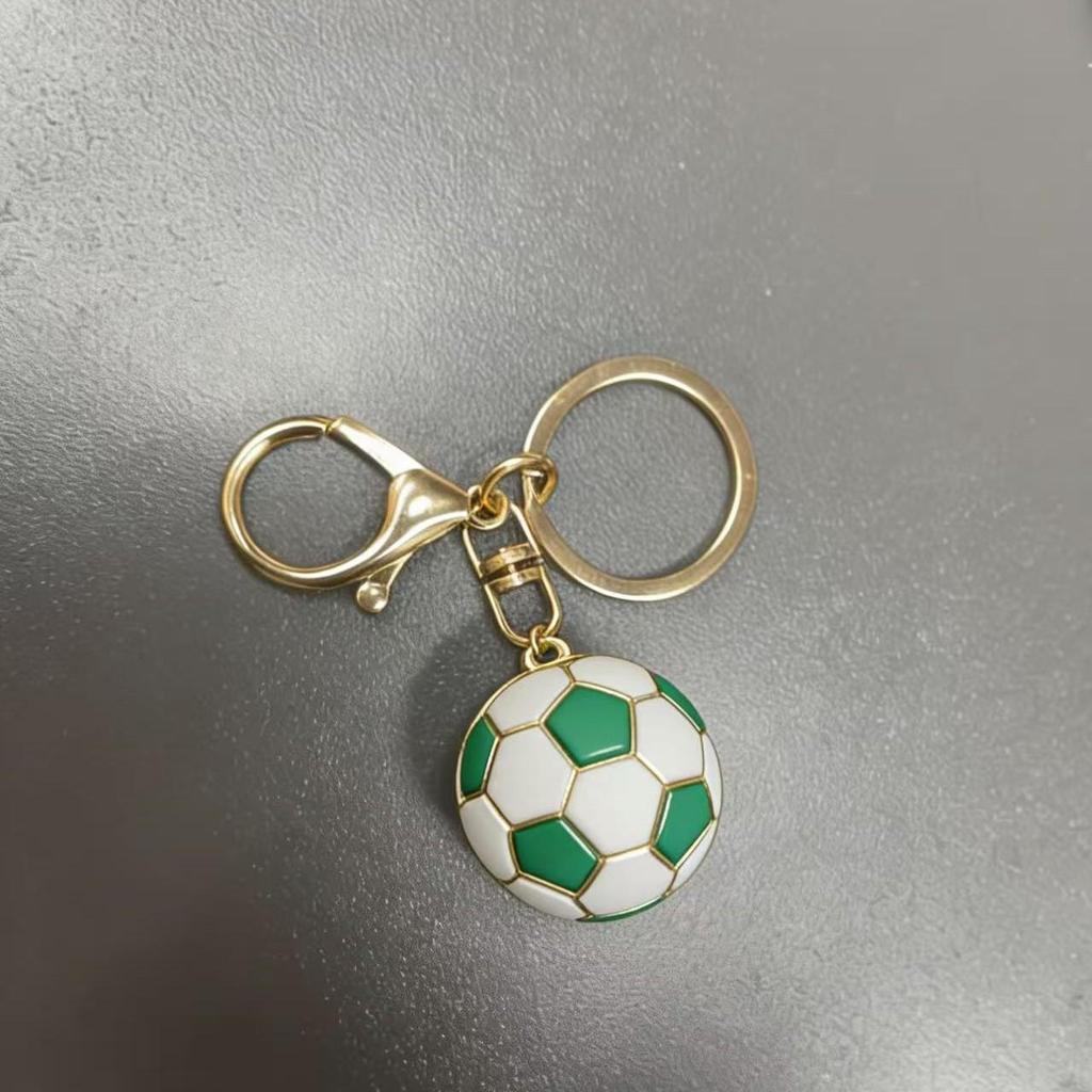 3D Football Keychain: World Cup League Commemorative Pendant for Couples, Backpacks, and Gifts