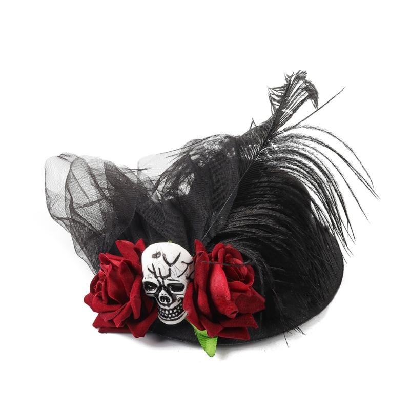 

Role Playing Hairclip Fashionable Witch Hat Shape Hairpin Spooky Themed Hairclip for Halloween Event